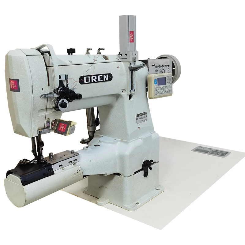 Компьютерная двухигольная цилиндрическая кровать Швейная машина чемодан Сумочка Рюкзак швейная RN8BL-2D