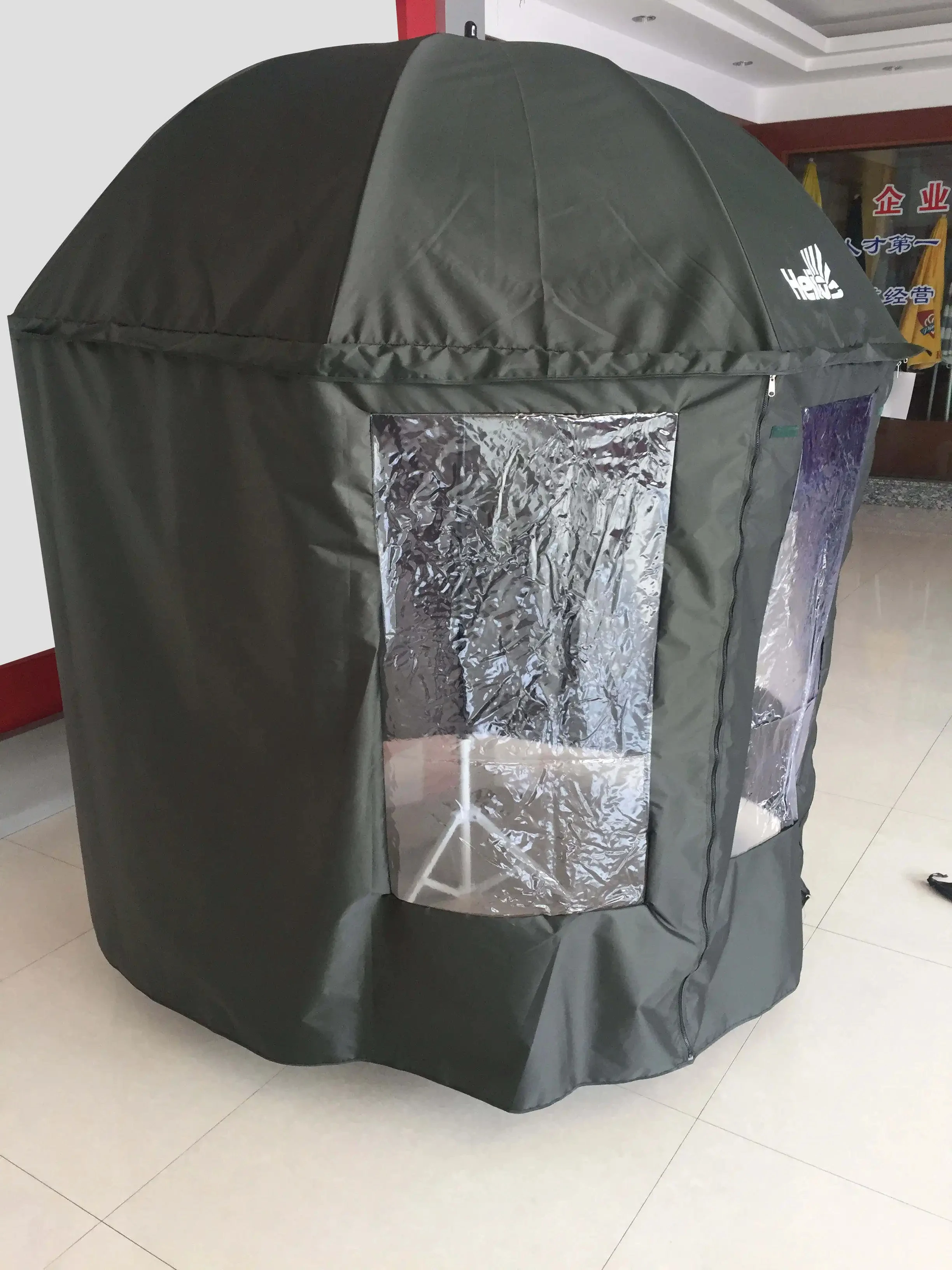 Outdoor foldable  210D Oxford fabric PVC waterproof carp fishing umbrella with shelter parasol