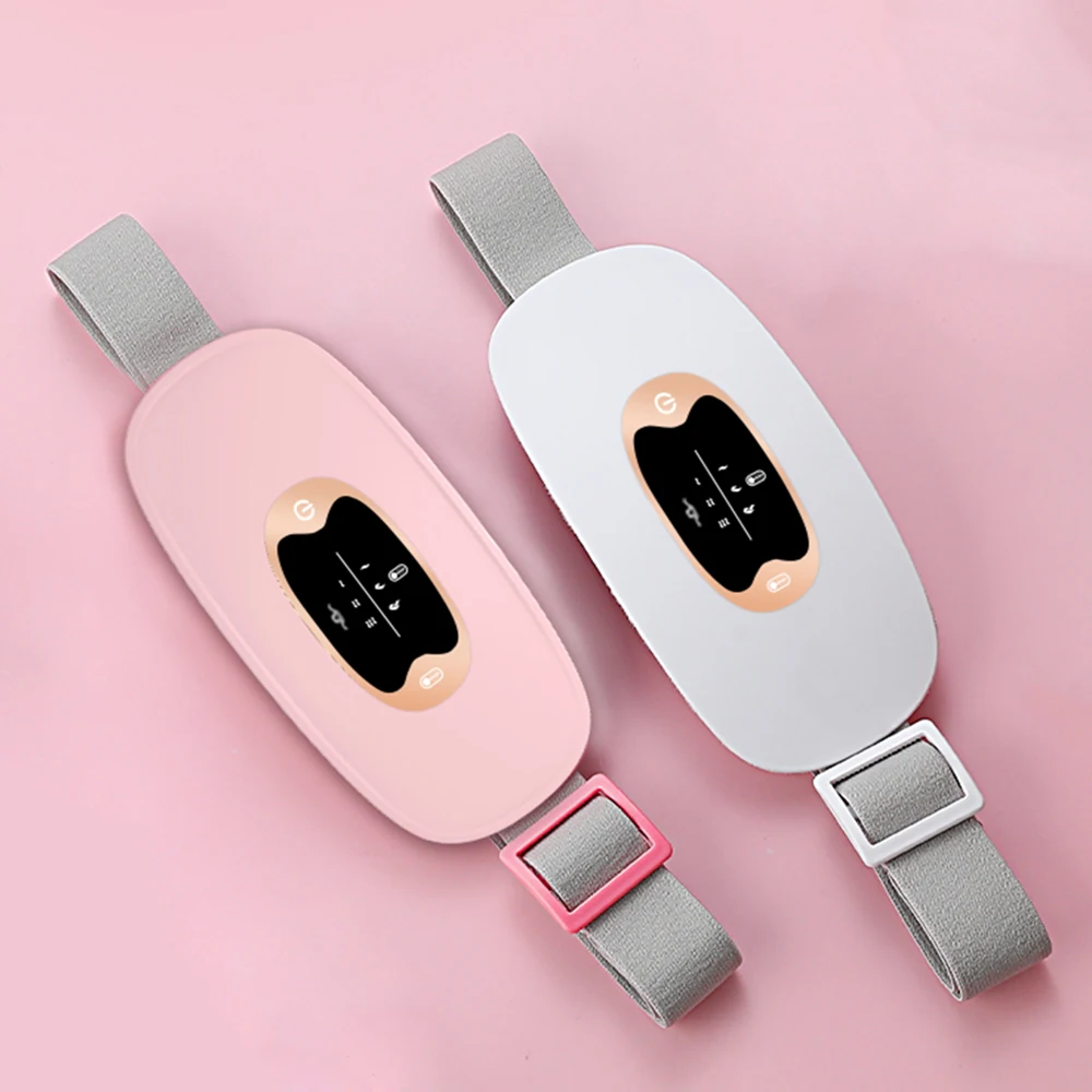 Rechargeable Warm Palace Belt Pain Relief Hot Compress Period Cramp Massager Menstrual Heating Pad