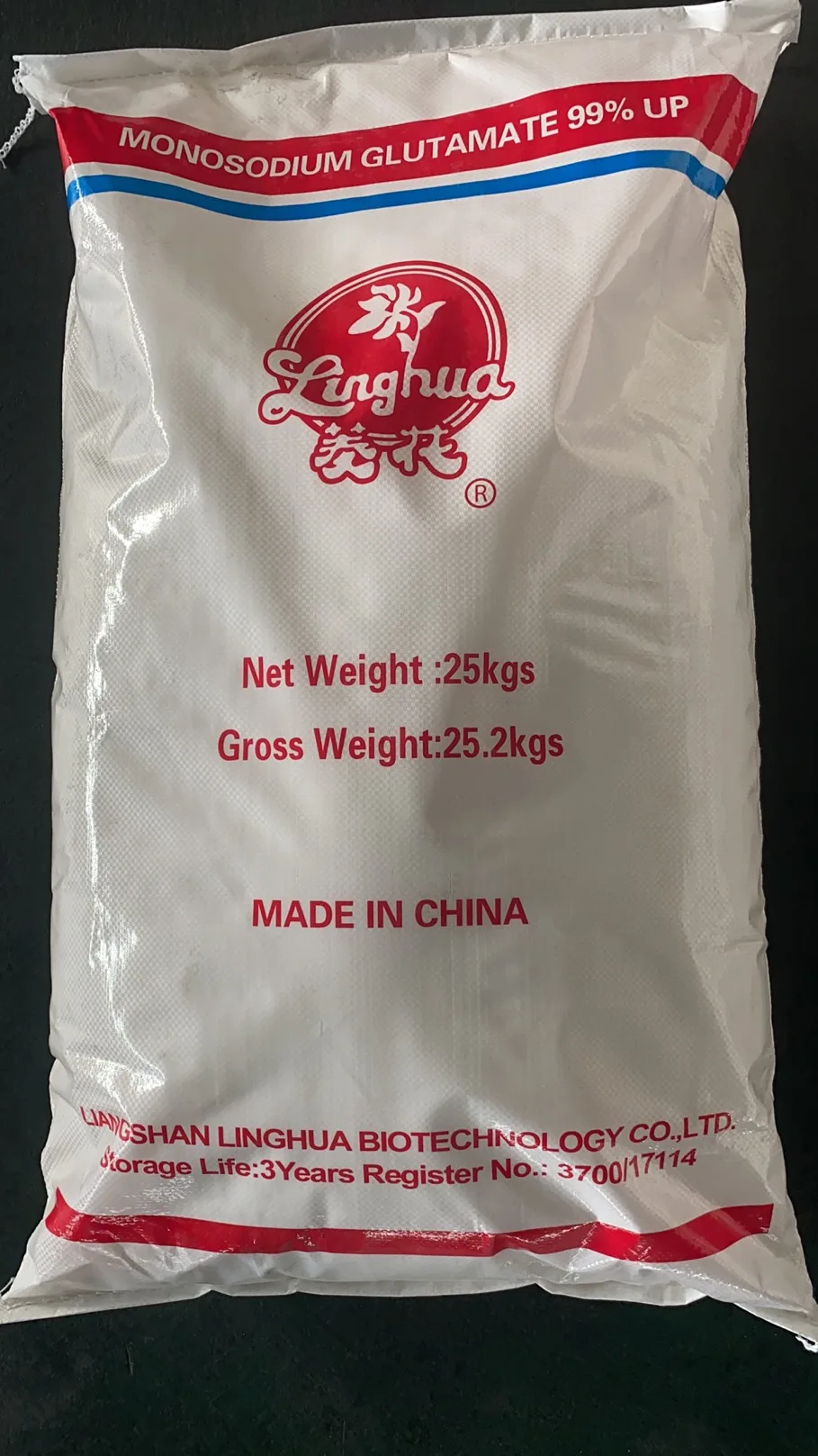 China Factory Wholesale LINGHUA 99%MSG  MONOSODIUM GLUTAMATE CHINESE SALT HALAL E621