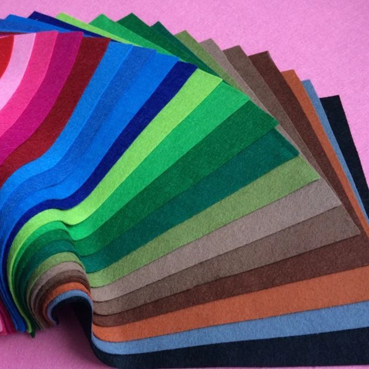Eco-friendly custom thickness wholesale industrial 100% polyester felt fabric