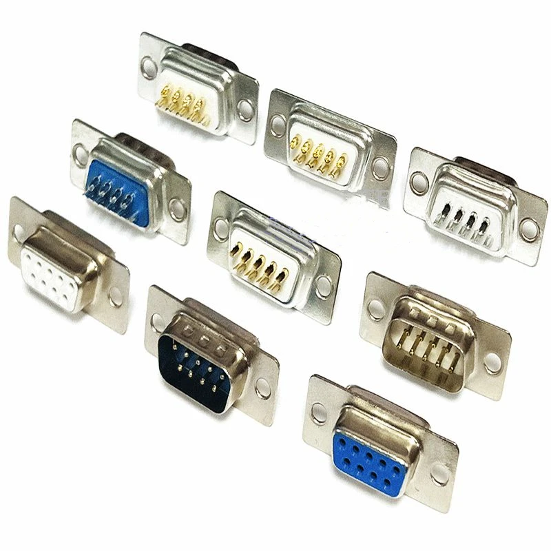 Factory Custom black db 9pin male to db 9pin female RS232 Extension Serial  cable