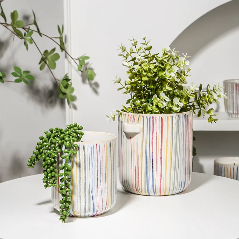 Wholesale Succulent Garden Ceramic Pots For Indoor Plants Unique Planter Decorative Plant Pots For Plants