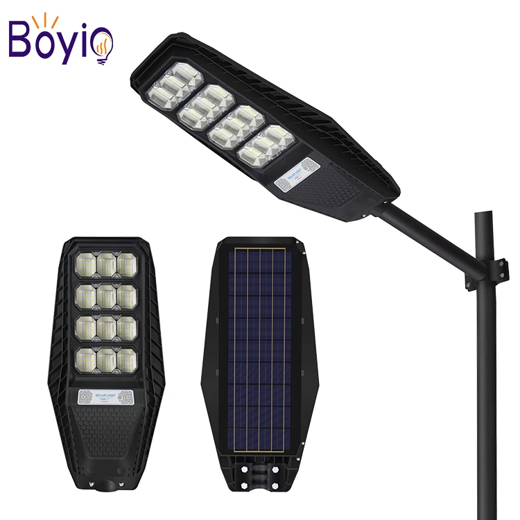  Boyio 100W 200W 300W цена производителя Солнечная энергия Smd 2835 новый дизайн все в одном солнечные уличные
