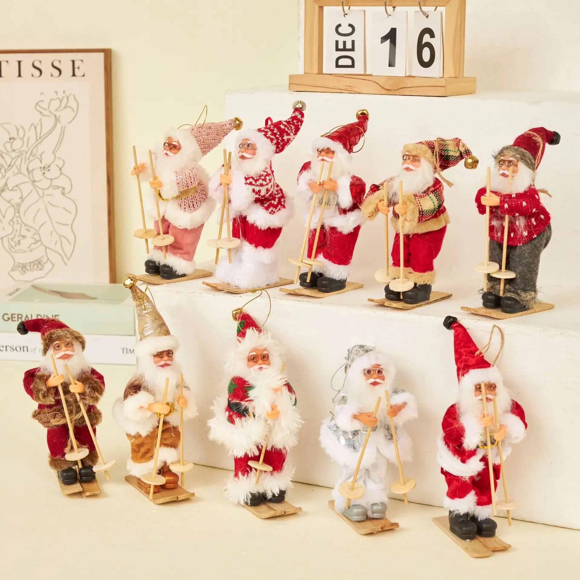 Оптовая продажа рождественские украшения Navidad Санта-Клаус кукла подарки игрушки ремесла Рождество
