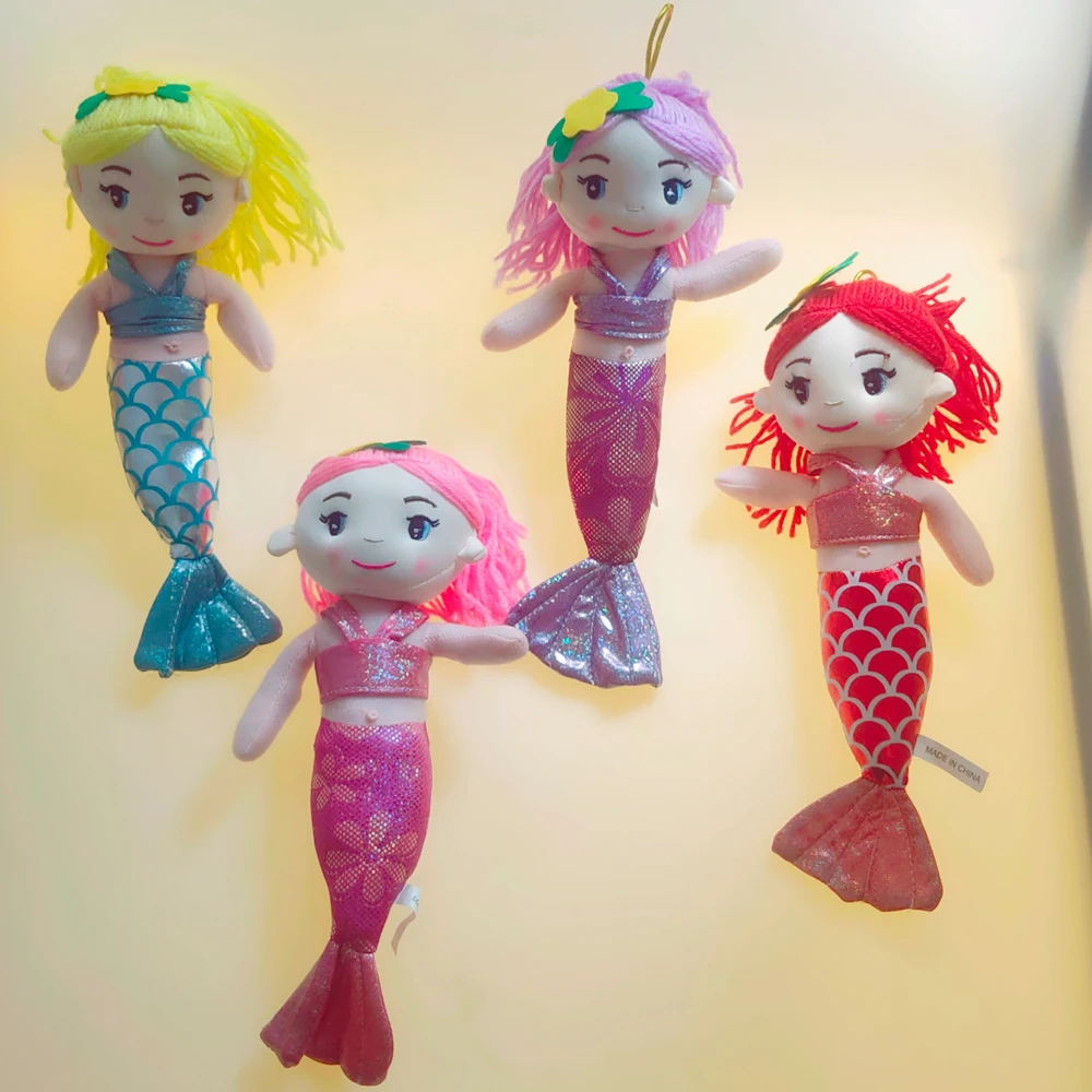 Custom Mermaid Plush Doll Toys Girl Gifts Factory Price Wholesale Plushie Stuffed Mermaids Animal Peluche de sirena