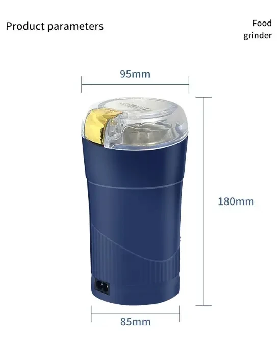 Portable Grain Grinder Machine Mini Blender Baby Food Processor Electric Coffee Bean Mill