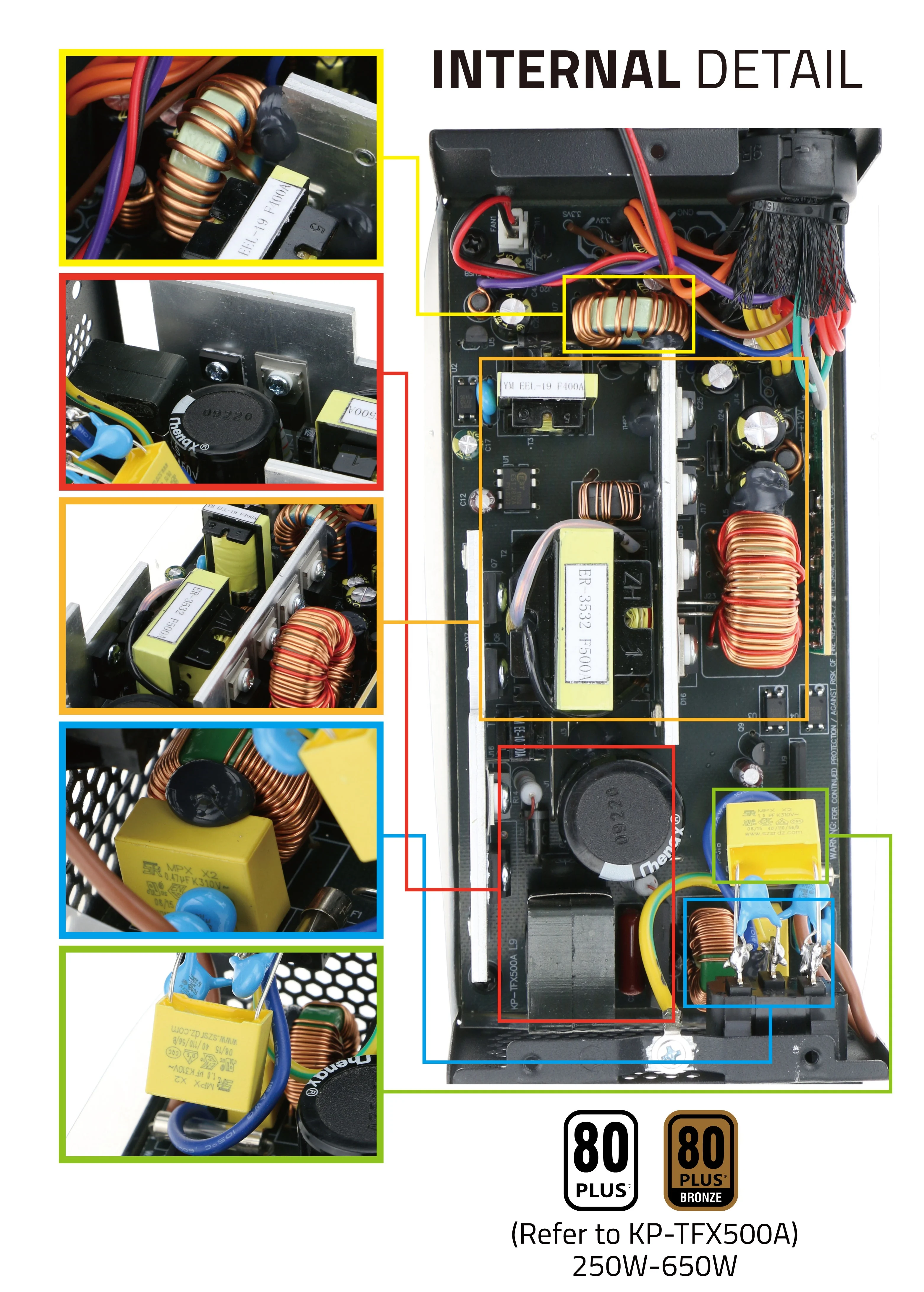 OEM Fonte Atx 12cm Cooling Fan Power Supply 500w