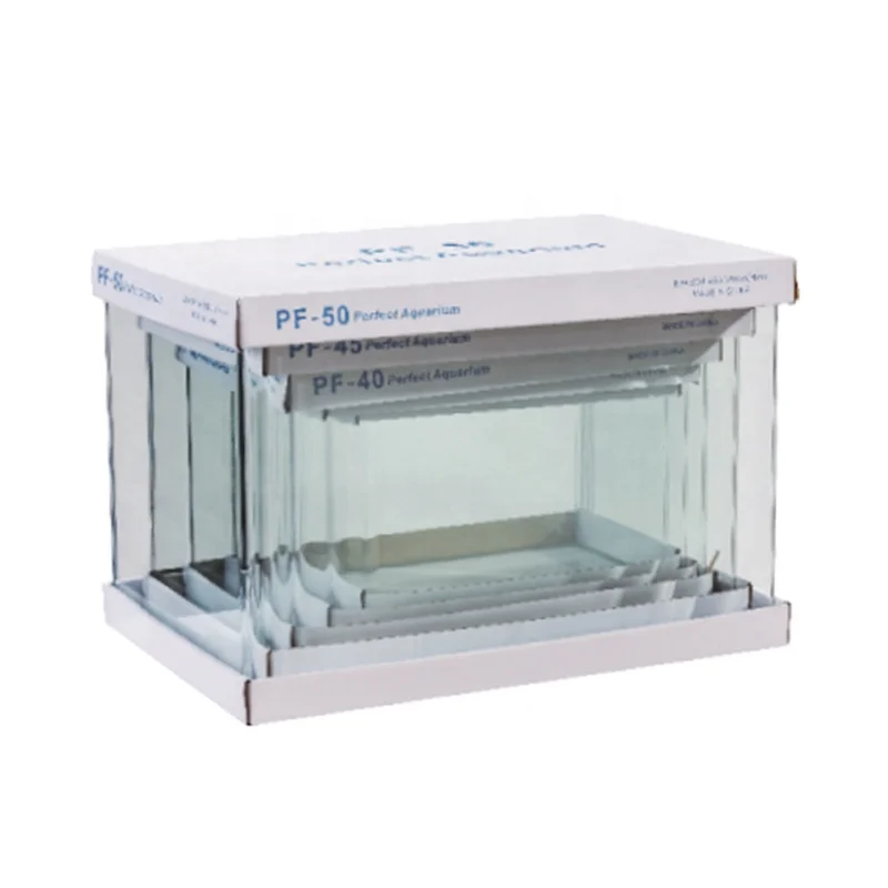 Wholesale Super White Glass Amphibious Fish Tank Aquarium