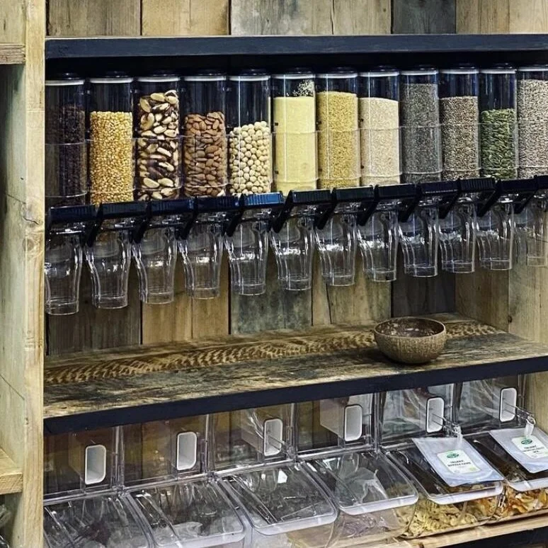 
Ecobox Supermarket Rice Nuts Cereal Coffee Beans Bulk Food Gravity Dry Food Dispenser For Zero Waste 