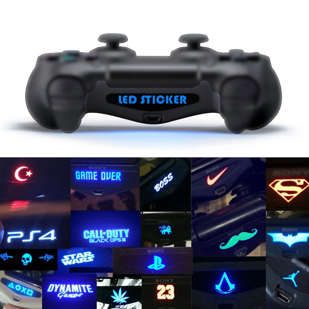 
LED Light Bar Cover Vinyl Decal Skin Stickers For Sony PlayStation 4 PS4 Slim Pro Controller Game Accessories For Dualshock 4 