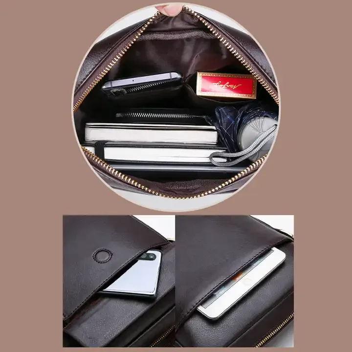 2020 classic design 8 10 inches waterproof PU leather crossbody sling messenger bag