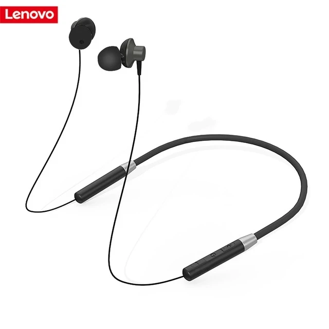 100% Original Lenovo He05 Earbuds Neckband  5.0 Bt Stereo Magnetic Earphones Waterproof Wireless Headphone Sports Running
