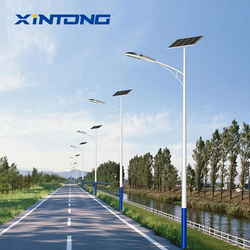 XINTONG Outdoor Waterproof Solar LED Street Light Solar Street Lamp 100w Solar Street Light Made China