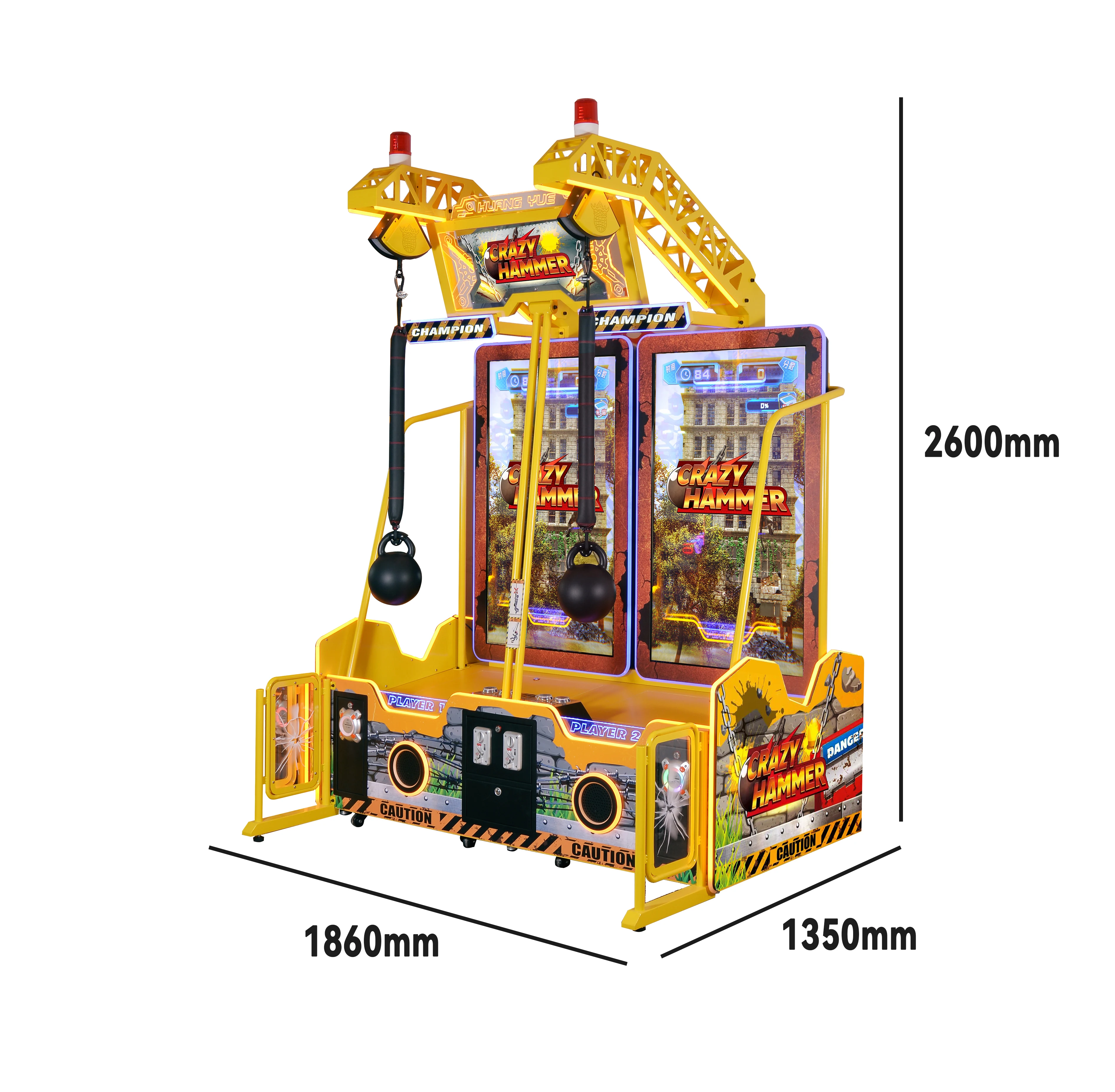 Crazy Hammer Redemption Machine Ticket Machine For Game Center Coke Reward Amusement