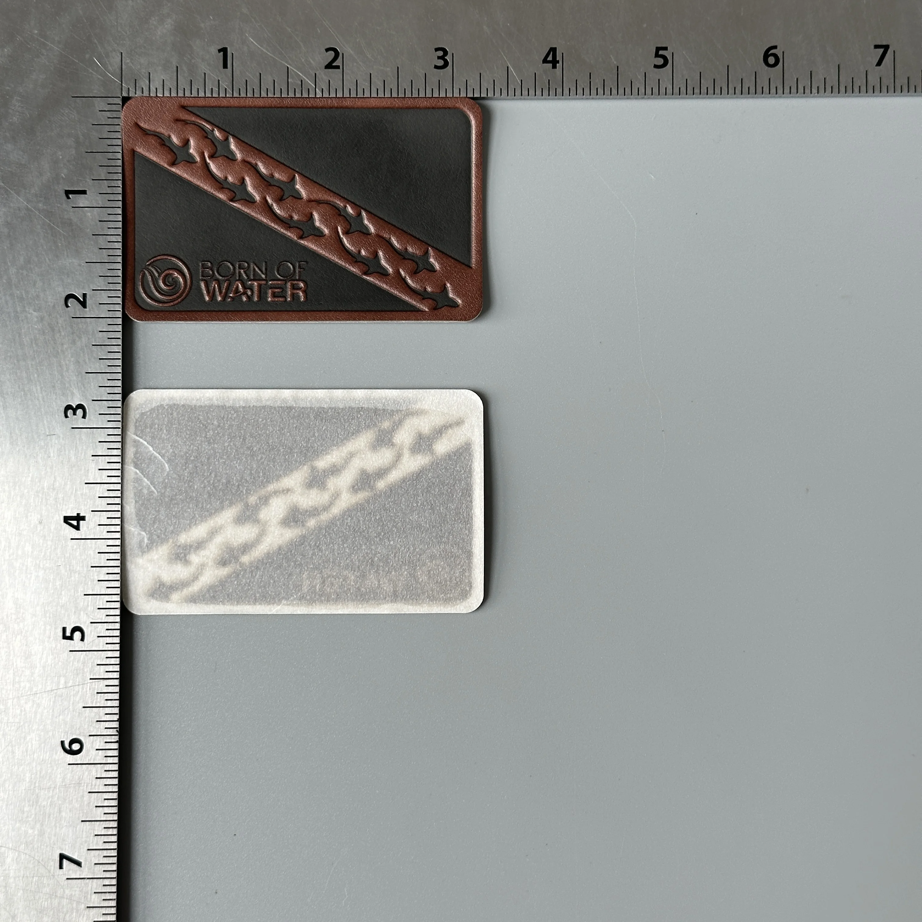 High Quality Laser Engraved Jeans Hats Pu Embossed Leather Patches blank Custom Logo for Bag