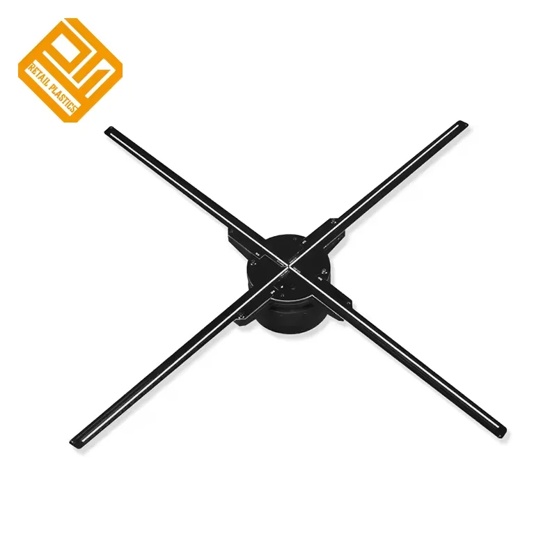 LED 3D Hologram Advertising Display Fan For Supermarket
