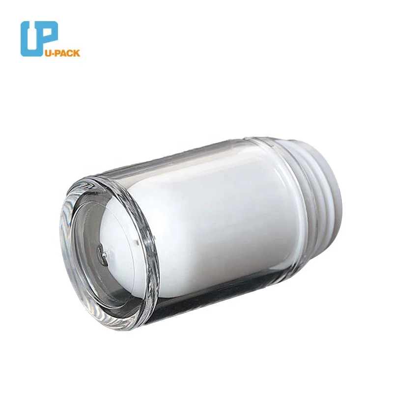 Korean style plastic airless pump bottle with lock design