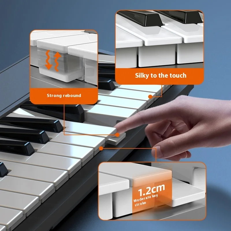 Midiplus Tiny + 32 Key Portable Mini Electronic Sound Controller Braided Midi Keyboard USB MIDI Keyboard Controller with Pad