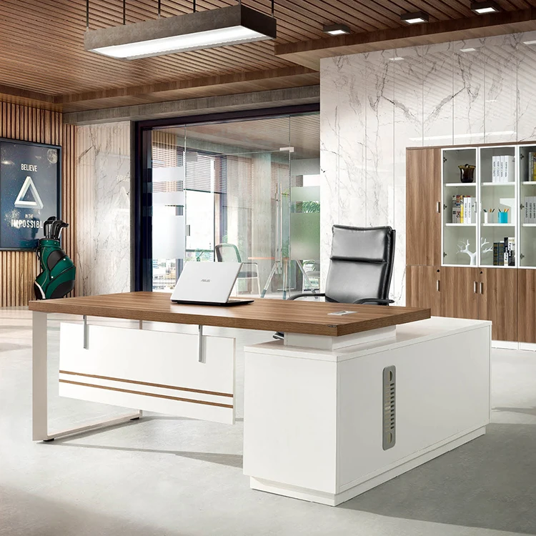 Luxury Executive Desk Office Furniture L Shape Executive Office Desk With Wood