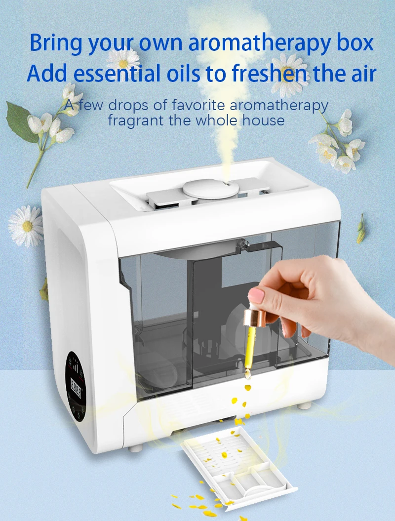 5L humidifier water tank with seven gradient light touch screen technology humidifier on sale