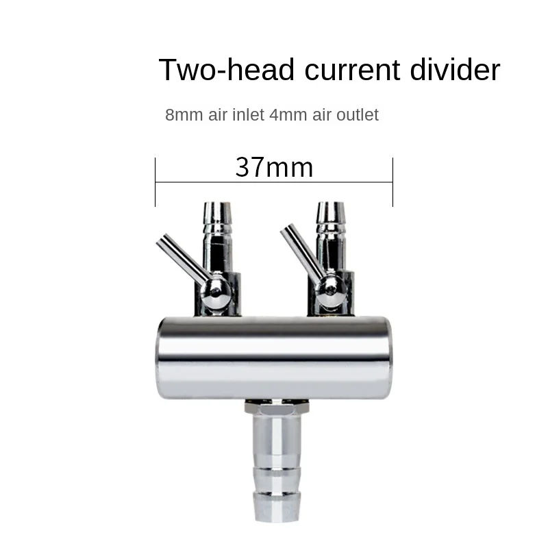 Port Stainless Steel Adjustable Control Valve Air Distributor Oxygen Pump Aquarium Air Flow Distributor
