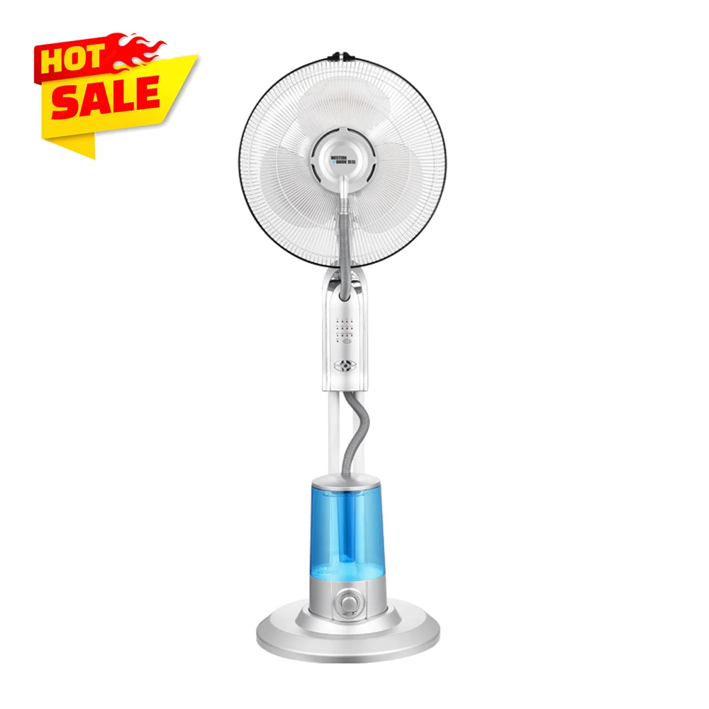 Best selling 16 Inch Water Spray Oscillating Mist Fan With Remote Control Water Cooling Fan