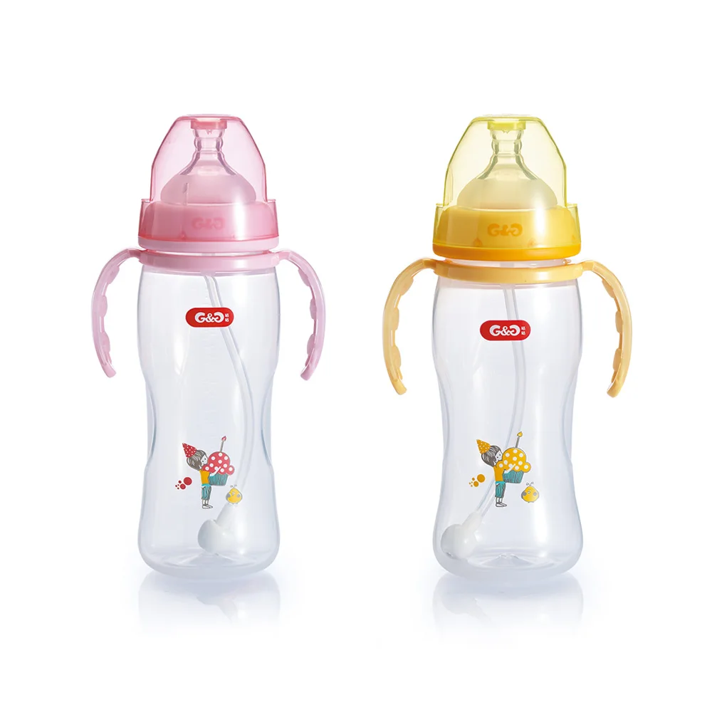 Hot Sale PP Newborn baby bottle wide neck  feeding baby bottle supplies