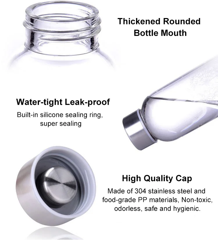 
Custom private label wholesale oem 500 ml glass bottles with metal lid 