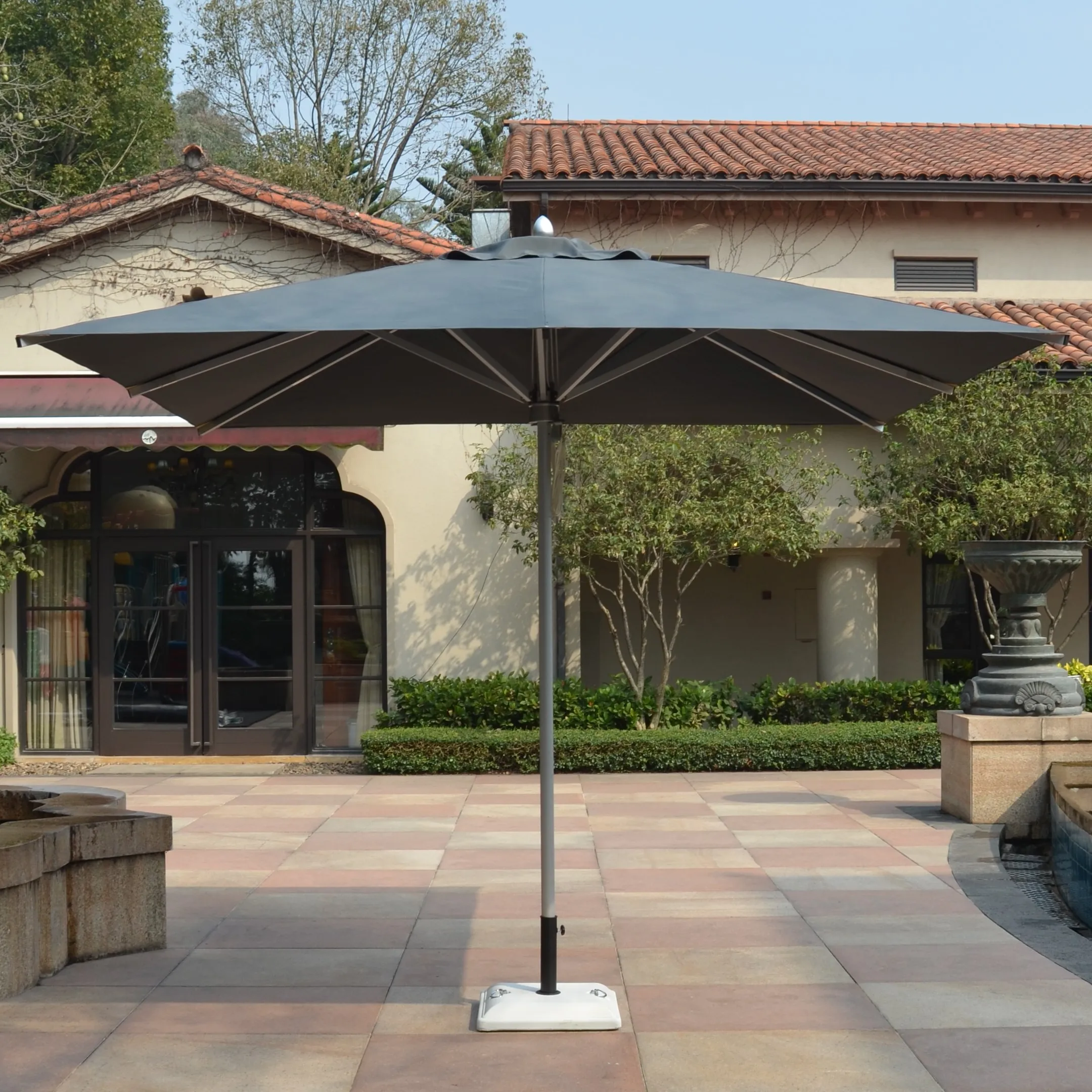 3x3M Square aluminium alloy big outdoor umbrella for outdoor furniture outdoor table pool umbrella outdoor