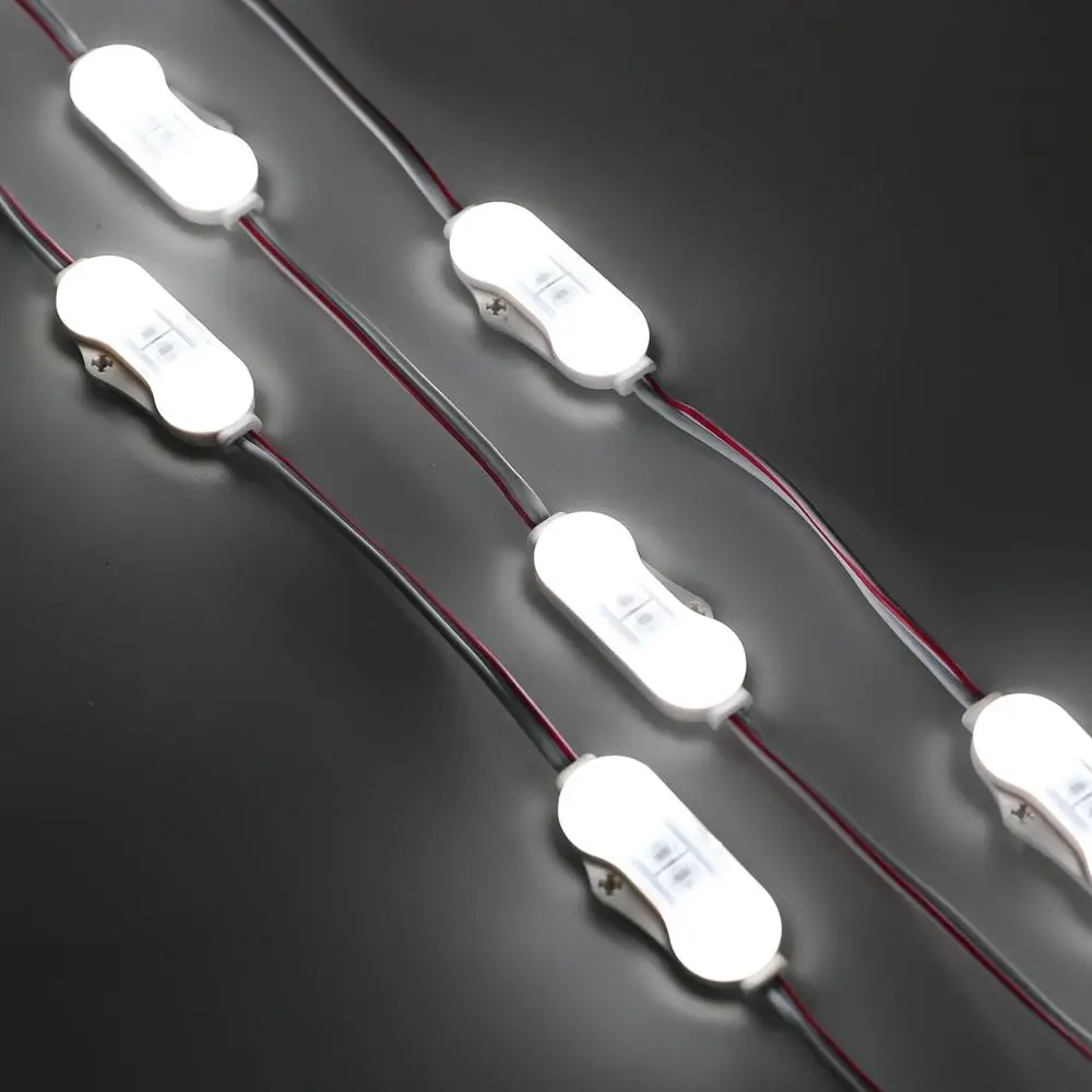 High lumens LED module 2LEDs SMD2835 1.2W outdoor DC 12V light source 120lm for light box board Signs