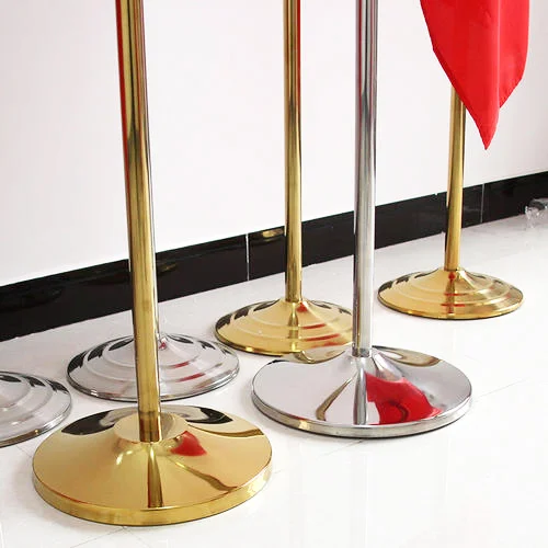 Оптовая продажа 3-метровый флагшток для помещений Серебряный напольный офисный флажок с базовым флагштоком