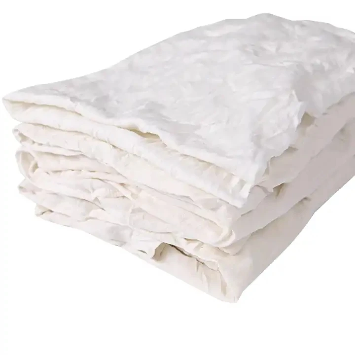 Good Absorbency Cotton Rags Kg White Elastic Knitting T-shirt Rags Recycled Cotton Cloth Cleaning Wiping Used Rags