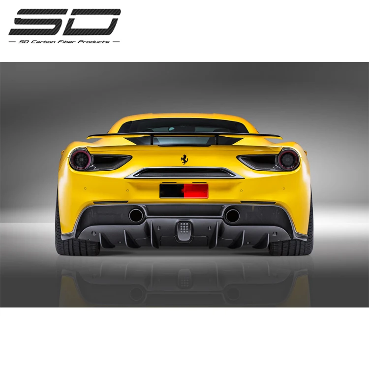 NOVITEC стиль сухое углеродное волокно Корпус наборы для Ferrari 488 GTB