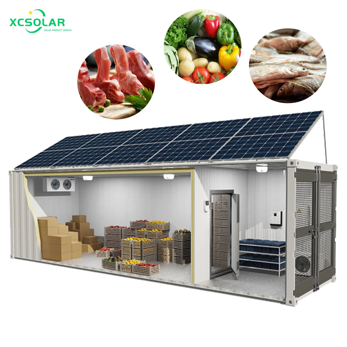 20ft solar power container cold room ground installation mount solar ground system ,power storage container energy system//