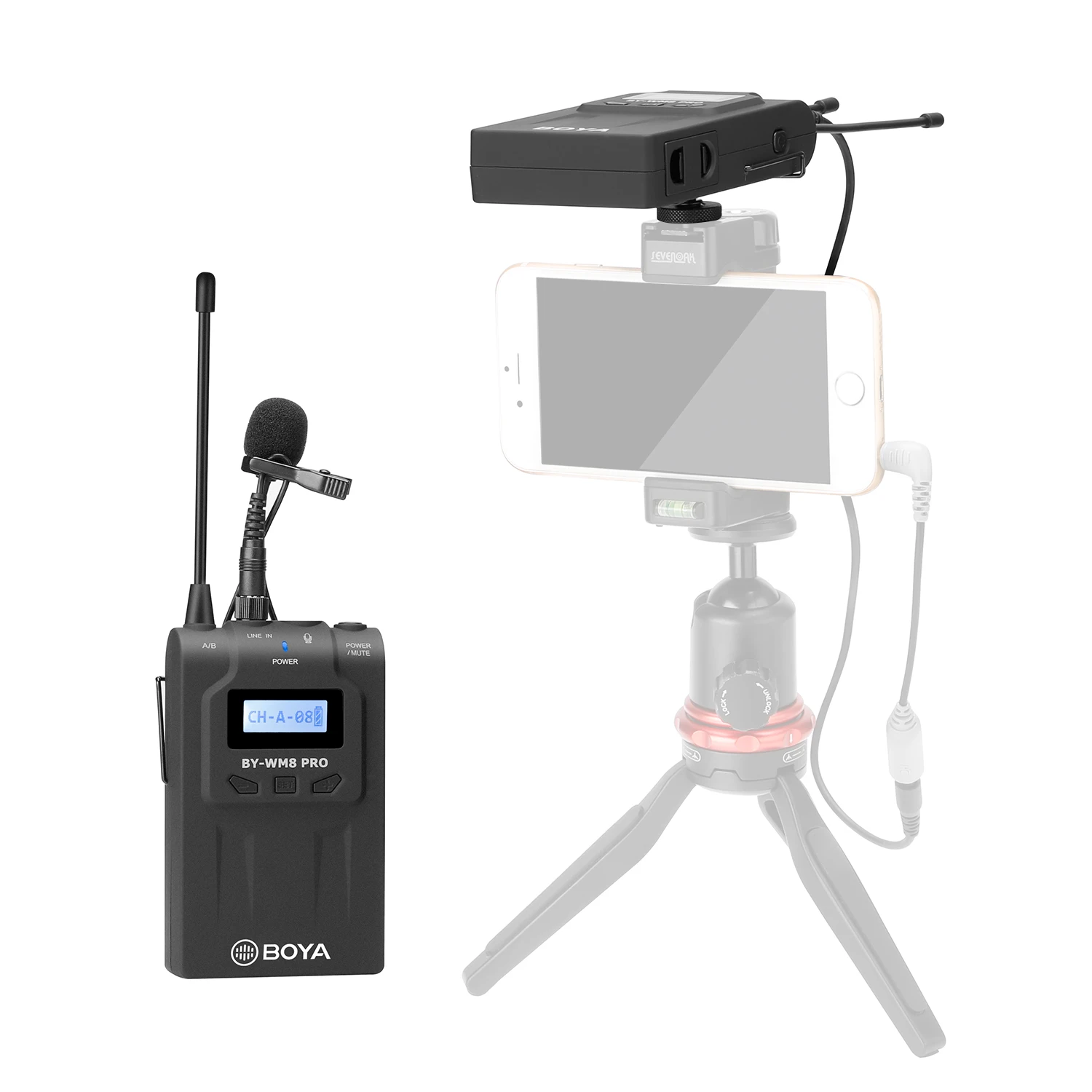 BOYA BY-WM8 Dual Channel UHF Wireless Microphone