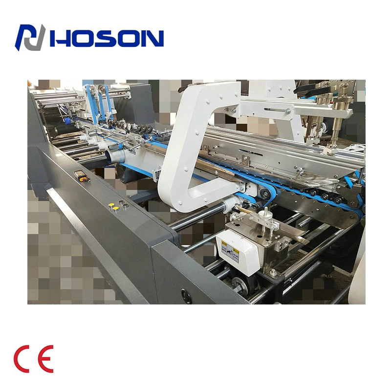 ZH-1000BFT-H Automatic Box Folder Gluer Machine for Folding Gluing 3 Points Box
