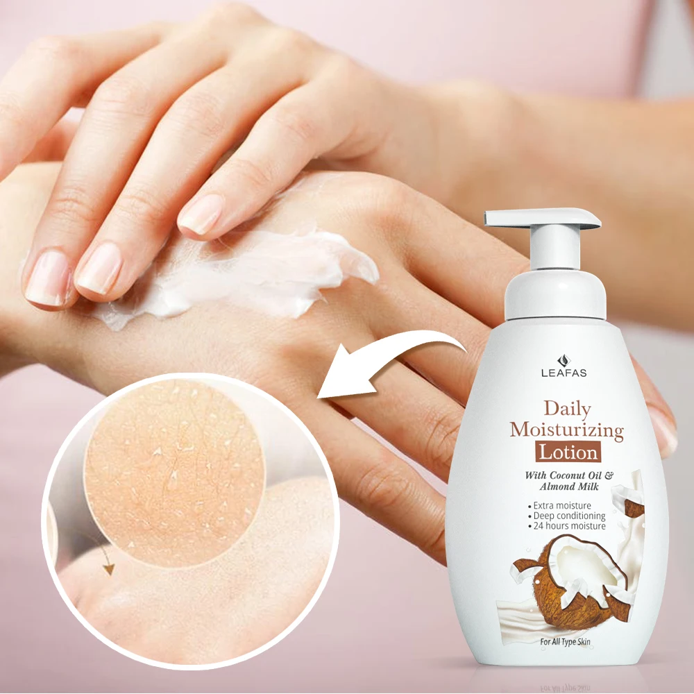 Private label factory price bottle pump 300ml body lotion whitening  for caramel skin