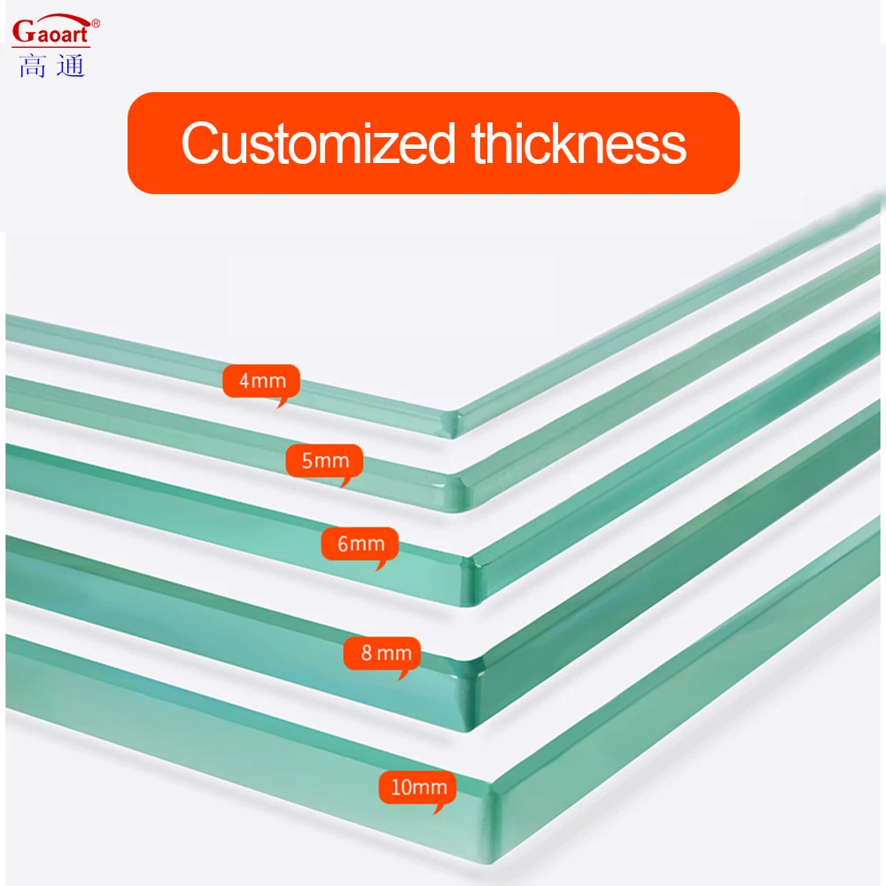Good Quality Universal Plant Price Stairs Sheet Easy Install Shower Screen 0.4cm Tempered Glass Manufacturer For Greenhouse Door