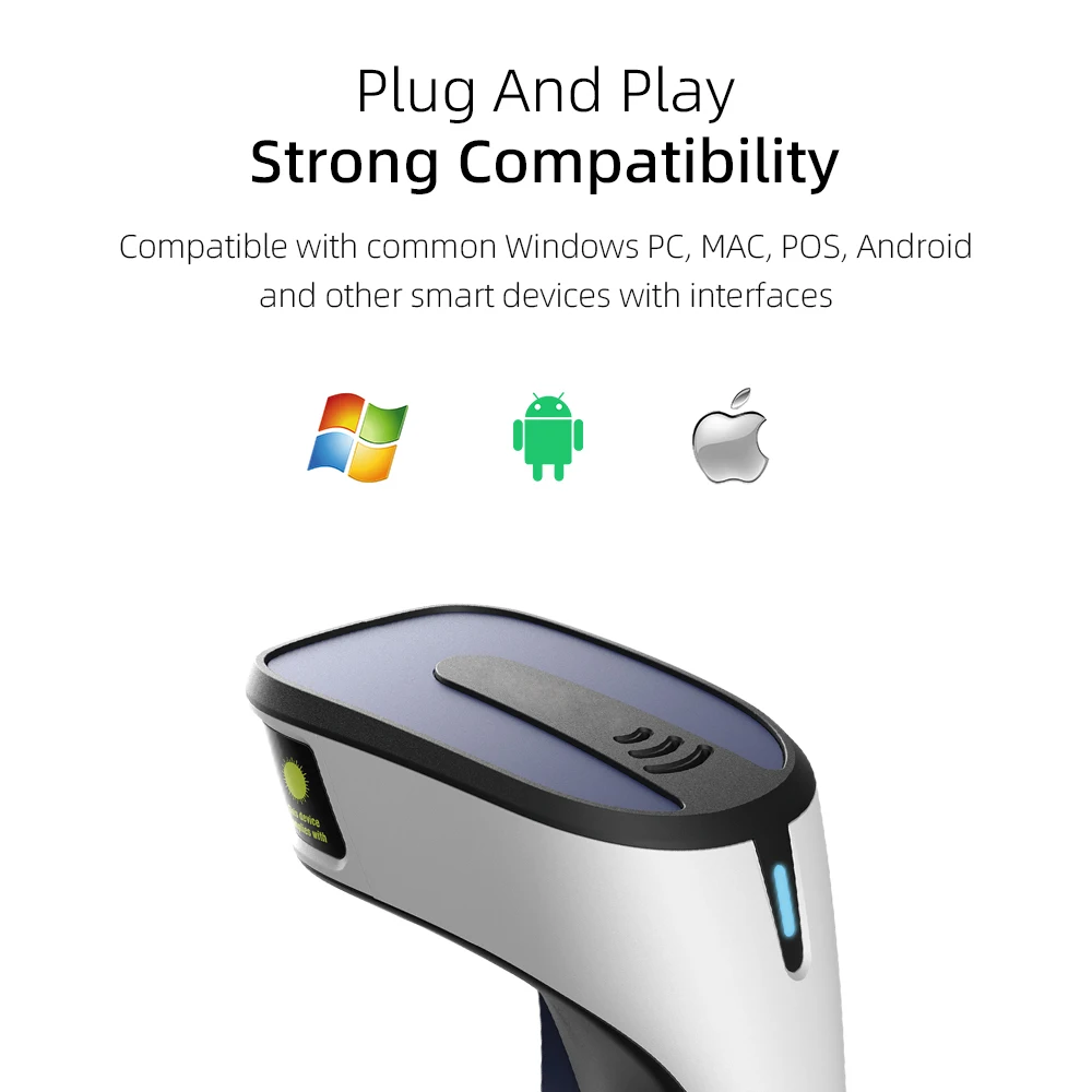 Excellent quality factory price Laser Bar code Reader Portable 1D wireless Barcode Scanner