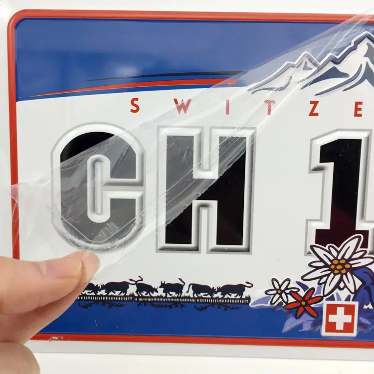 Aluminum license plate Metal Logo Custom Europe Style Metal  licence plate For car Nameplate