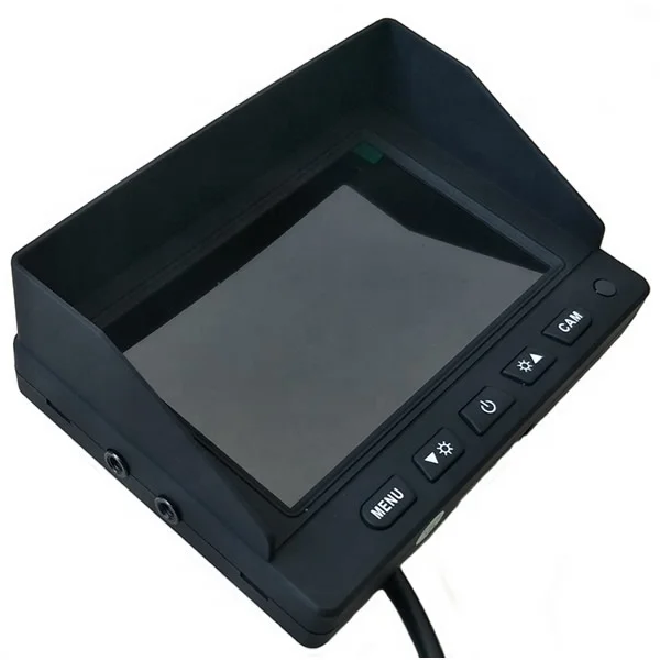 800x480 TFT ЖК-экран 5 дюймов автомобиля зеркало заднего вида монитор 2 канальный видео CVBS сигнала и 1 аудиовход с дистанционным управлением кронштейн