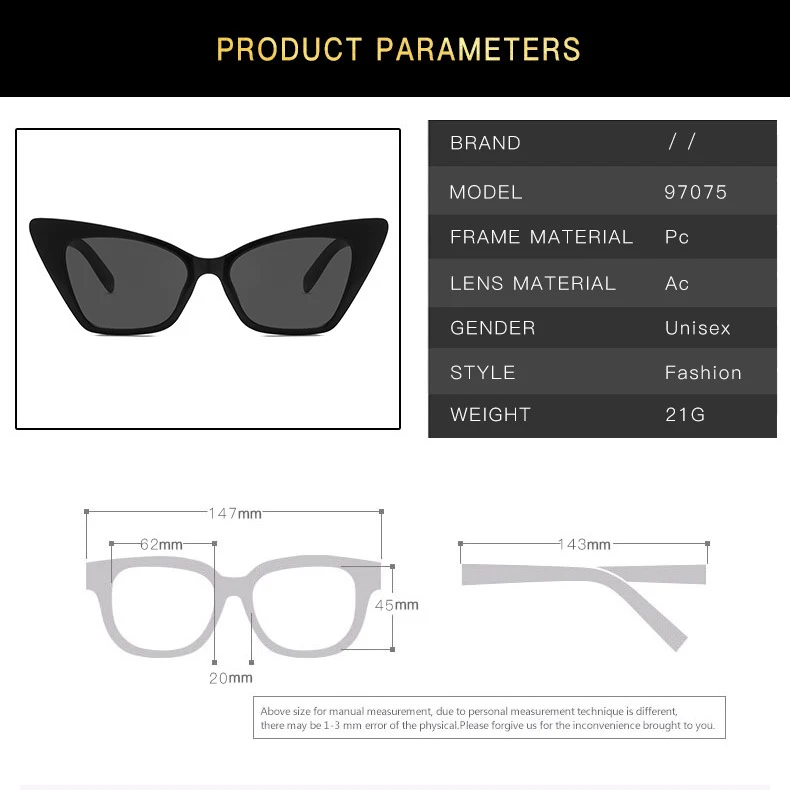 Occhiali da sole donna fashion retro plastic women customizable cateye sunglasses in bulk