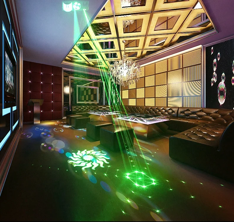 Programmable Laser Dj Club Party Stage Lighting Led Club Decoration DMX512 Strobe Dancing Light Lamps Sound Activated