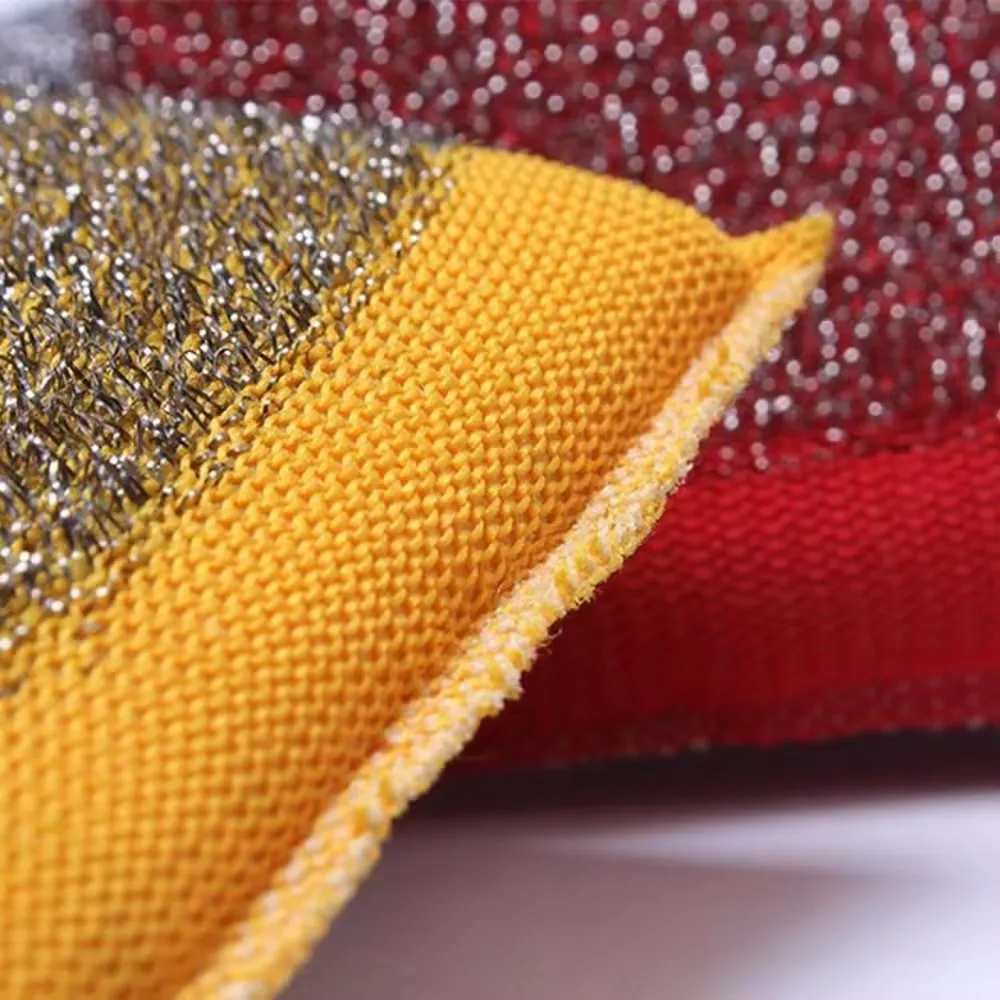 Factory Wholesale Kitchen Hard Surface Cleaning Metal Sponge for Pot Dish Washing Stainless Steel Wire Mesh Sponge Scrubber