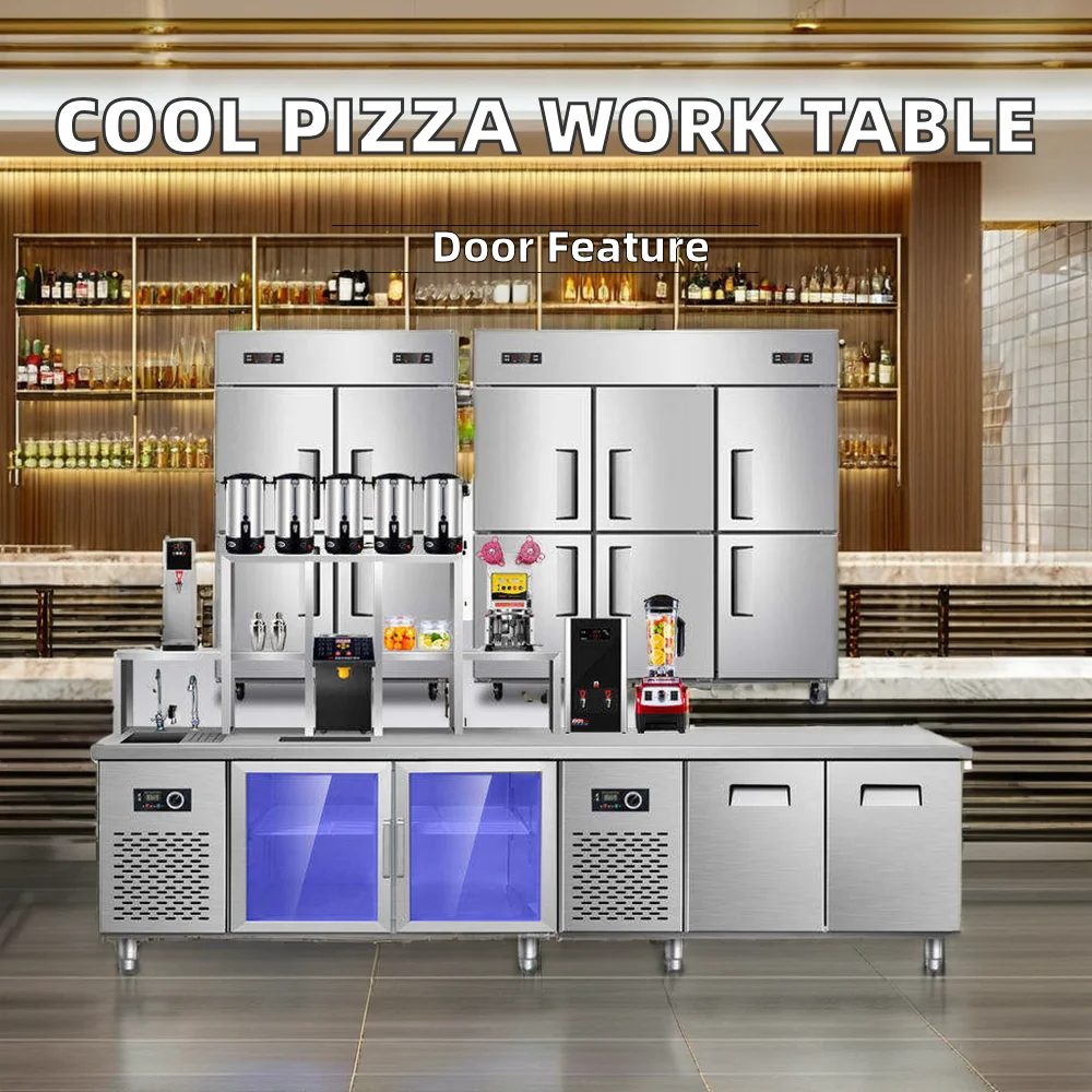 Best Price Refrigerated Catering Work Bench Pizza and Salad Fruit Display Cooler for Catering Equipment