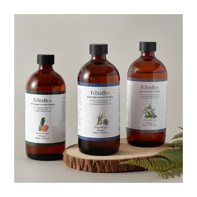 Wholesale Sensual 500Ml Essential Oils Natural For Sale Blend Aromatherapy Body Massage Oil With Carrier Oil Oem//Odm
