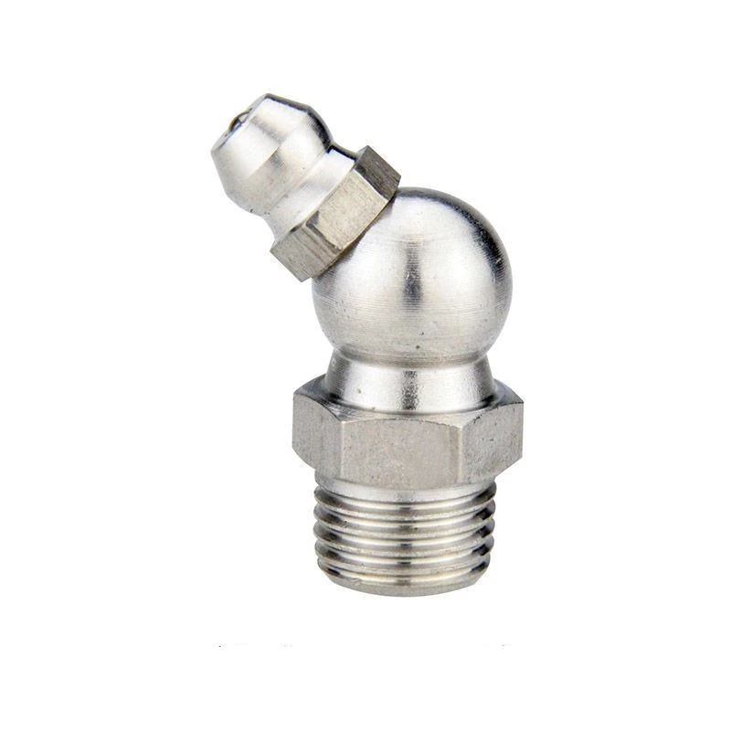 Steel Grease Nipples Hydraulic Type DIN 71412 M10 X 1 mm Straight