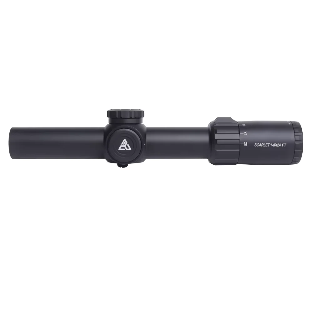 Red Win Scarlet 1-8x24FT LPVO Hunting Scope 1/2MO Fire Wire Reticle Exteme Low Parallax for the Strongest Sunlight IPX6