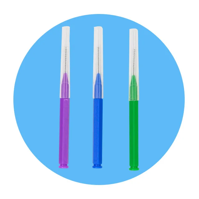 Oral Care Dental Wire Dupont Bristle teeth micro interdental tooth brushes